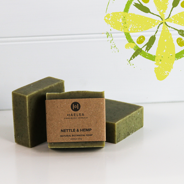 Nettle & hemp soap in group