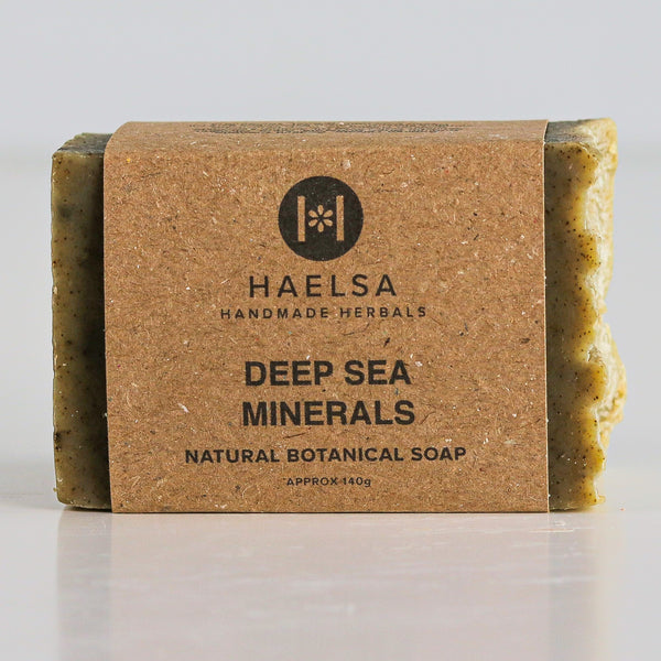 Deep sea minerals soap in wrapper