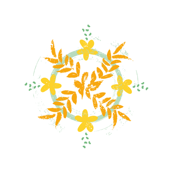 Haelsa clementine & sunflower soap logo